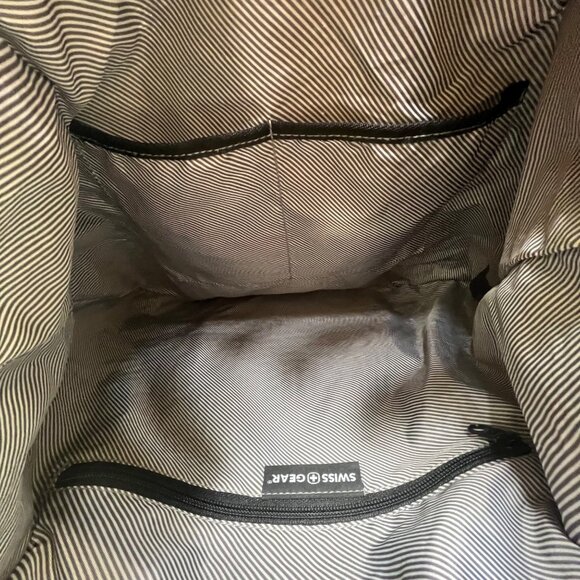 SwissGear Unisex Black & Gray Canvas Travel Laptop/Tablet Bag Backpack Size L - Picture 9 of 10